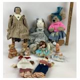 Dolls, Homco Bear Figurines, Kewpie Doll