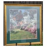 C. Aspevig Print With Gold Ornate Frame