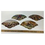 Advertising Cardboard Hand Fans With Religious Art