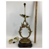 Brass Laurel Ornament Table Lamp Base