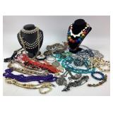 Costume Jewelry: Buffalo Nickle necklace, glass
