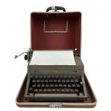 Royal Typewriter With Carrying Case