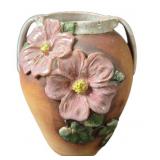 Patagonia 1987 Ceramic Vase With Floral Relief