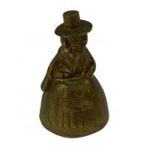 Solid Brass Colonial Lady Bell