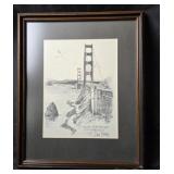 Don Davey Golden Gate Bridge Drawing