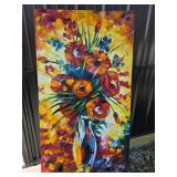 Leonid Afremov Floral Oil Painting on Canvas