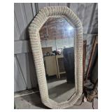 Wicker Wall Mirror 22 in. X 48 in.
