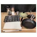 Pampered Chef Tin, Chefs Pans, West Bend Pan