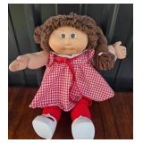 Cabbage Patch Kids Doll With Red Gingham Dress