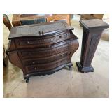 Bombay style 4 drawer dresser, plant stand