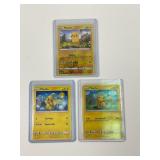 (3) Pokemon Pikachu Cards