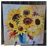 Leonid Afremov Sunflowers Canvas Painting