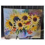 Oil Painting of Sunflowers by Leonid Afremov