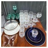 Glass Stemware, Crystal Bowls, Decorative Plates