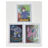 (3) Pokemon Vintage Topps Holographic Cards