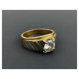 14k Stamped Gold Ring 7.91g TW including Stone