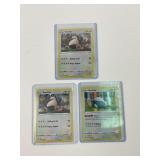 (3) Pokemon Snorlax Cards