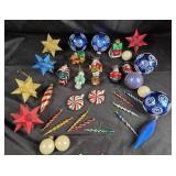 Christmas Ornaments Nutcracker, Stars, Swirl Balls
