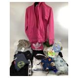 Apparel: Pink, Adidas, Champion, Tek Gear, Hanes