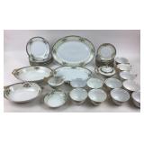 Meito China Dinnerware with Floral Pattern