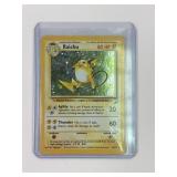 Pokemon Vintage Holographic Raichu Card