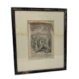 C. 1701-1703 Copper Plate Engraving, 