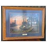 Lighthouse Inn By Gene Stocks Signed Print