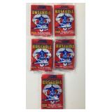 (5) Score 1988 Baseball Packs