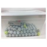 Golf Balls & Container