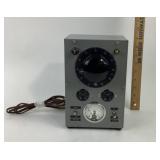 Gray Analog Voltage Meter Unit
