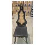 Victorian-Style Accent Chair Features Black