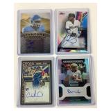 (4) Autograph Sports Cards