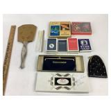 Decorative Hand Mirror, Playing Cards, Leather Wal