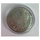 1889 Morgan Silver Dollar no mint mark