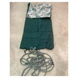 Sleeping Bag & Fabric Garden Hose