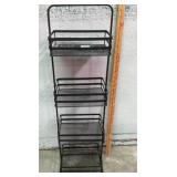 Bino 4-Tier Metal Shelf With Matte Black Finish