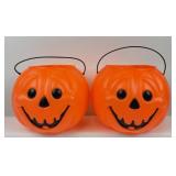 Plastic Halloween Pumpkin Buckets