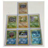 7 Pokemon Vintage1st Edition Cards