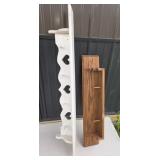 Decorative Wooden Wall Shelves With Heart Cutouts