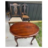 Wood Chairs With Caned Seat, Upholstered Armchair,
