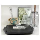 Pyrex Glass Bowl, Yorkshire Dispenser, BBQ Prep Tu