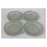 Frosted Glass Ashtrays