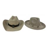 Stetson Western Felt Hats with Leather Bands