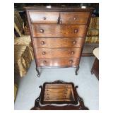 Fox & Hellerich Oak Chest With Mirror