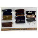 Eyeglasses With Cases, Early 20th Century