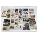 Postcards With Floral, Scenic, Holiday Designs