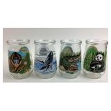 4 Vintage Welchs Jelly Jars
