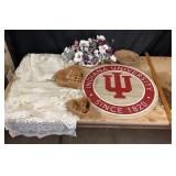 Indiana University Sign, Lacy Placemats, Heart Bas