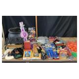 Halloween: Wigs, Cauldron, Carving Saw, Books