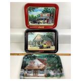 Coca-Cola Metal Art Trays